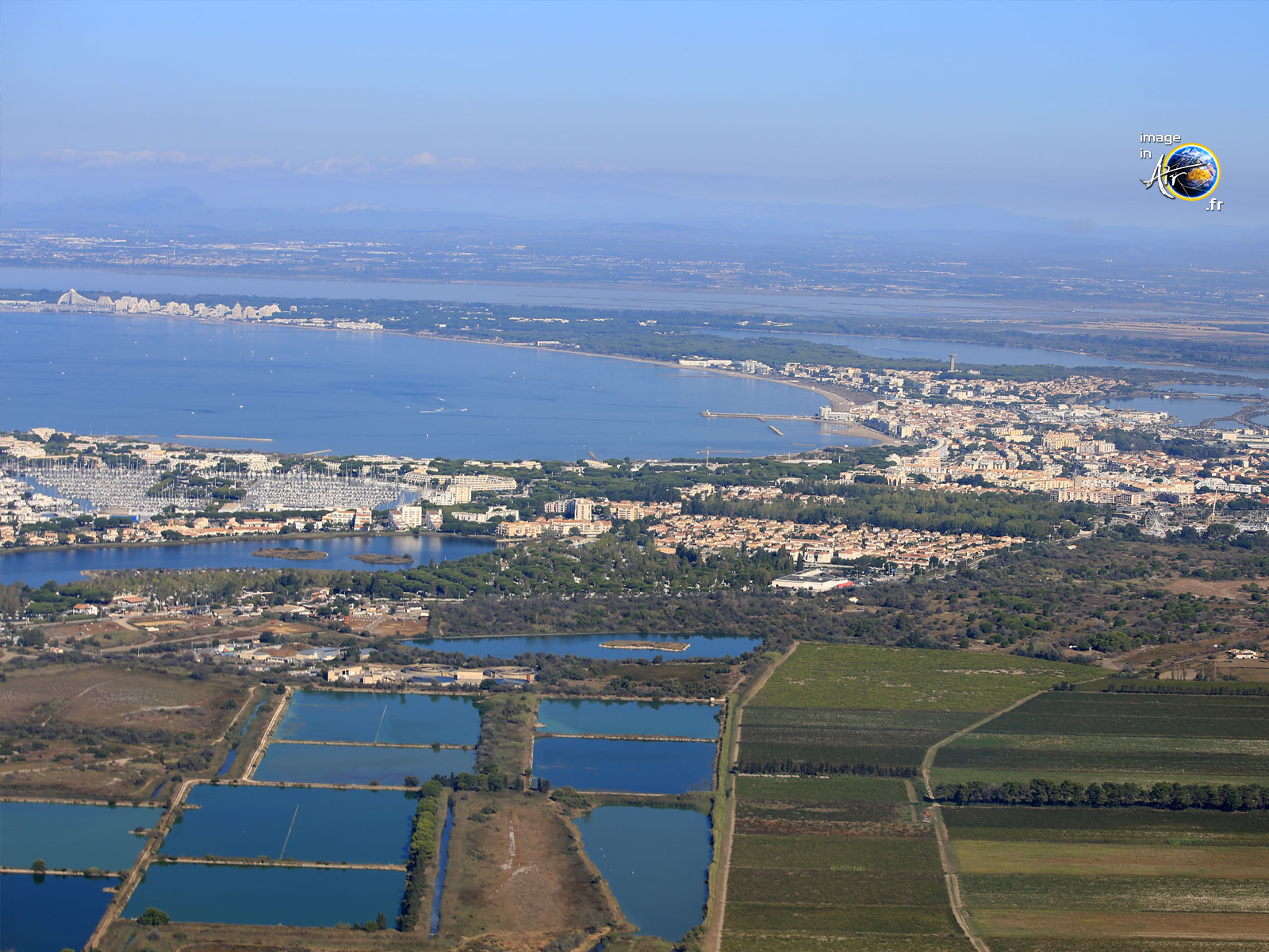 Photo aérienne de Port Camargue Grau du Roi