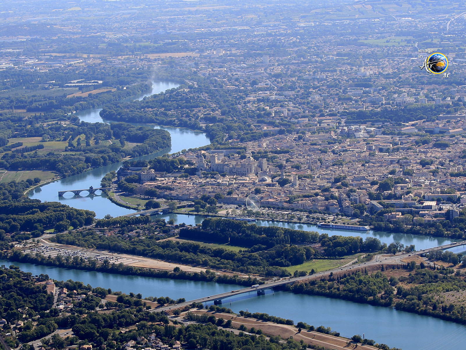 Photo aérienne d'Avignon