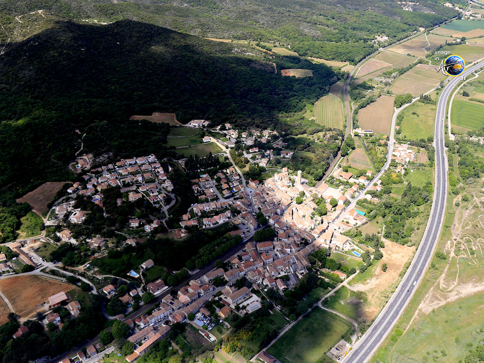 Photo aérienne de Boucoiran et Nozières