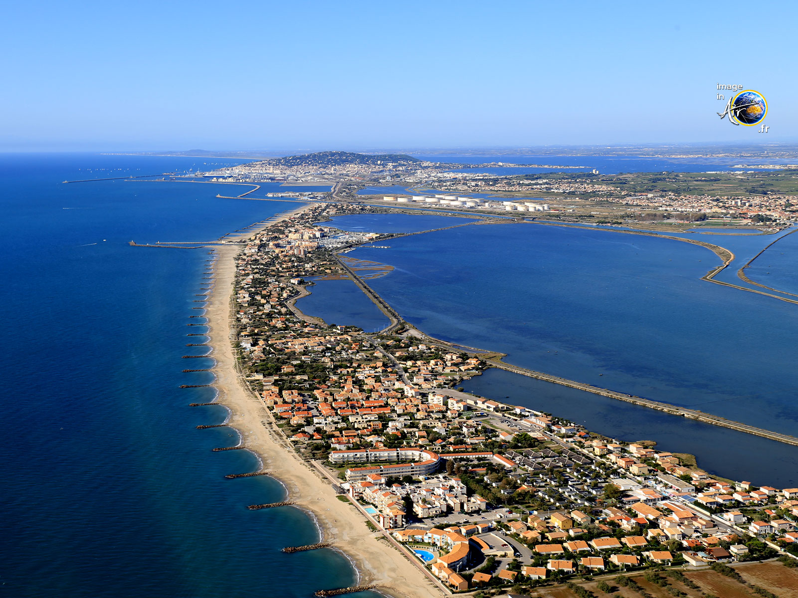 Photo aérienne deFrontignan