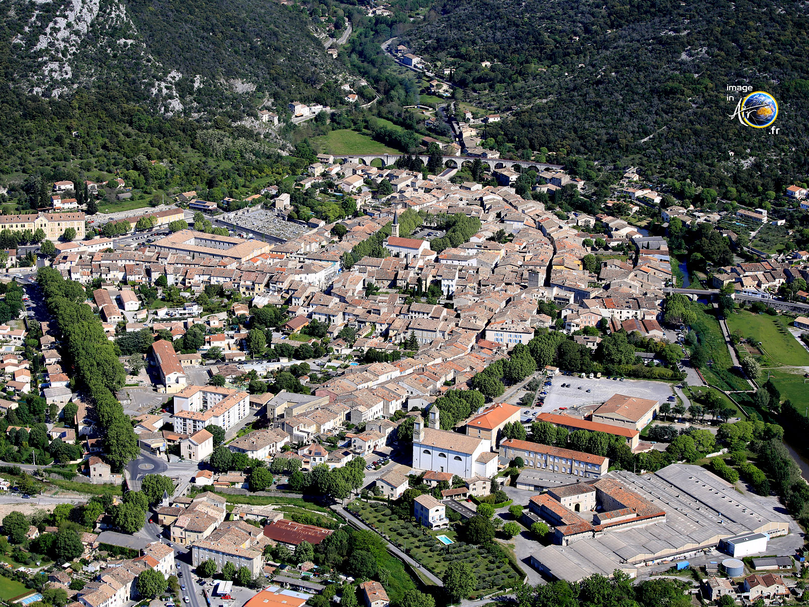 Photo aérienne de Saint Hippolyte du Fort