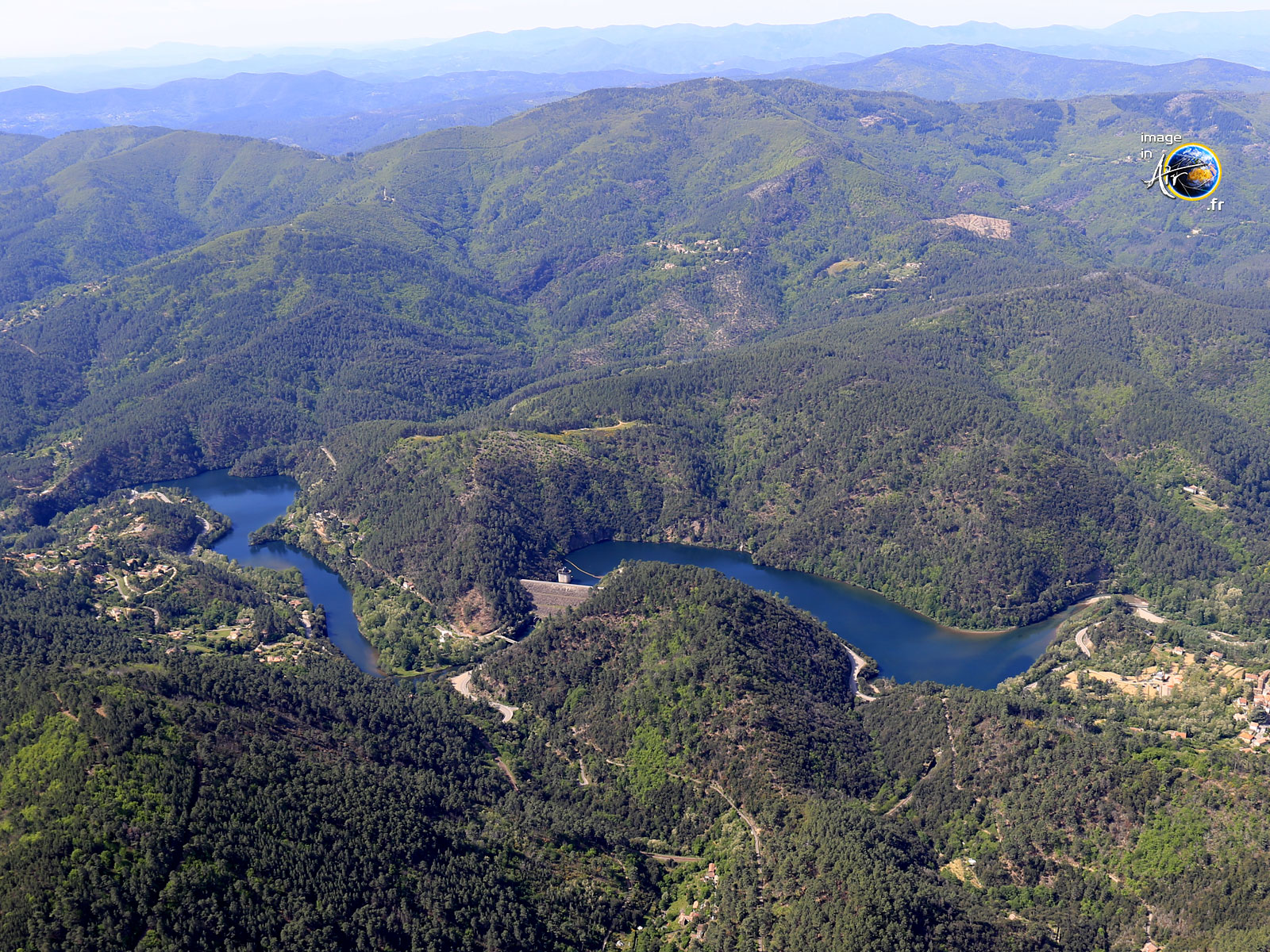 Photo aérienne de Sainte Cécile d'Andorge et la Haute Levade